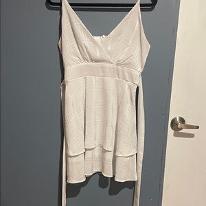 SHEIN Cream V-Neck Top